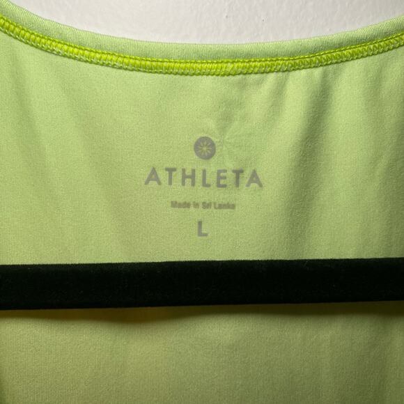 Athleta Women's size Large Green Lightweight Long Sleeve Shirt Athletic Active - Picture 2 of 9